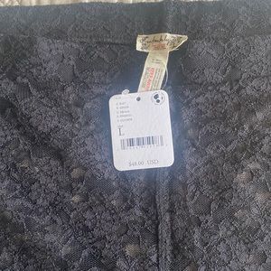 Free People black lace legging/tight size large